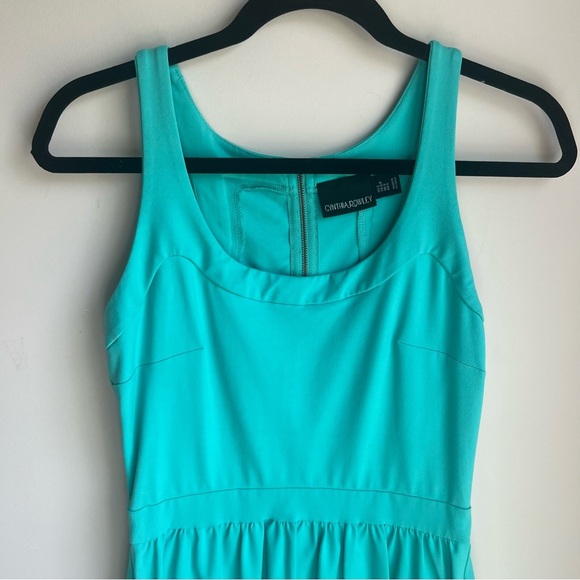 Cynthia Rowley Turquoise Mini Dress - Size Small - Picture 5 of 14